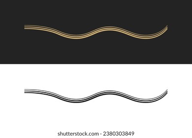 Divider thin line element. Border underline on text page, book, invitation, wedding card, certificate, menu. Vintage ornament, classic, retro style ornamental filigree separator design editable