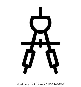 divider tool icon or logo isolated sign symbol vector illustration - high quality black style vector icons
