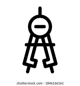 divider tool icon or logo isolated sign symbol vector illustration - high quality black style vector icons

