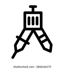 divider tool icon or logo isolated sign symbol vector illustration - high quality black style vector icons
