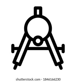 divider tool icon or logo isolated sign symbol vector illustration - high quality black style vector icons

