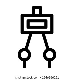 divider tool icon or logo isolated sign symbol vector illustration - high quality black style vector icons
