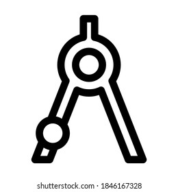 divider tool icon or logo isolated sign symbol vector illustration - high quality black style vector icons
