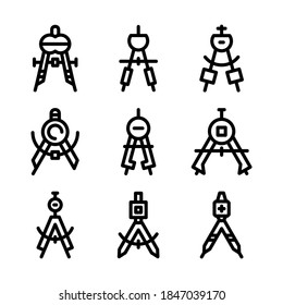divider tool icon or logo isolated sign symbol vector illustration - Collection of high quality black style vector icons

