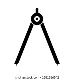 Divider vector Icon, Compasses Icon  illustration