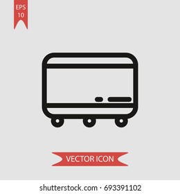 Divider vector icon, illustration symbol
