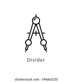 Divider Vector Line Icon