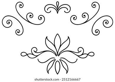 Dividers Borders Line Art for Elegant Designs