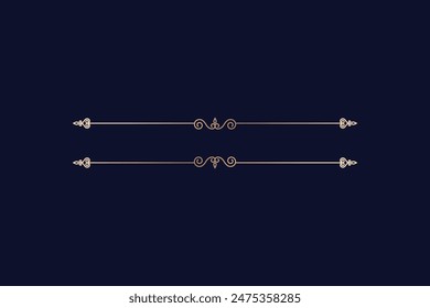 Dividers classic vintage ornament gold free retro background