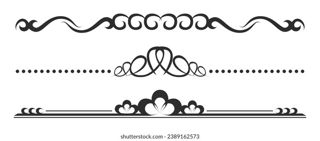 Dividers collection in art deco style