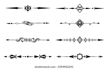 Dividers collection in hand drawn style	
