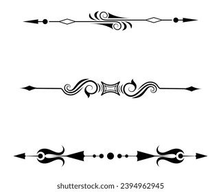 Dividers collection in hand drawn style	
