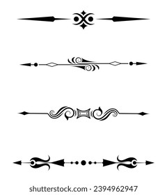 Dividers collection in hand drawn style	
