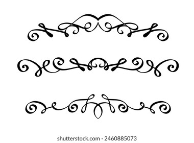 Dividers collection in hand drawn style