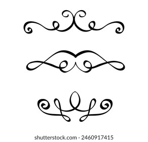Dividers collection in hand drawn style
