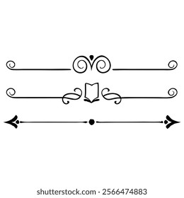 Dividers collection in hand drawn style