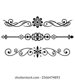 Dividers collection in hand drawn style