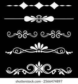 Dividers collection in hand drawn style