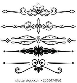 Dividers collection in hand drawn style