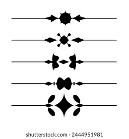 Dividers collection in vintage style vector