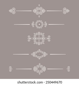 Dividers for graphic design