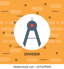 Dividers icon. Element of Education icon. Thin line icon