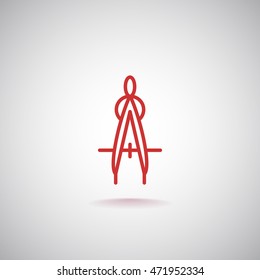  Dividers icon flat.