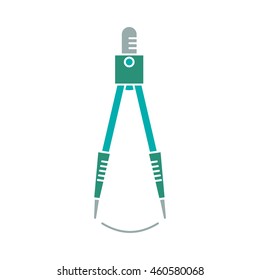 dividers icon flat on white background