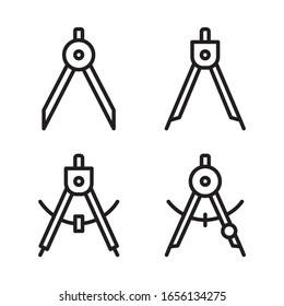 Dividers icon set. Vector graphic illustration. Suitable for website design, logo, app, template, and ui. EPS 10.