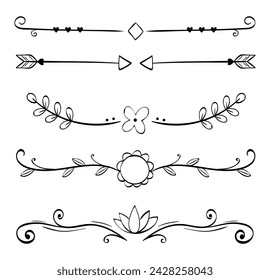 dividers ornamental flourishes vector art