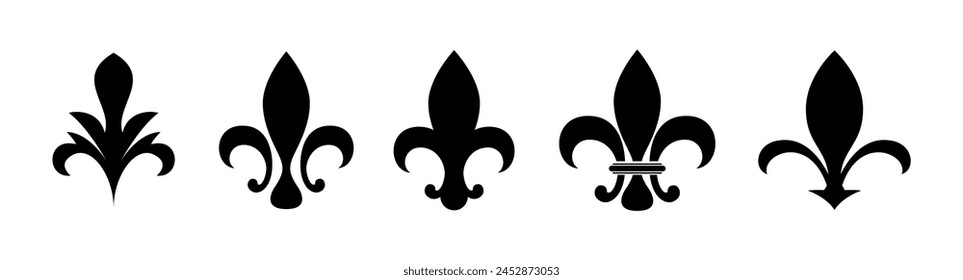 Dividers ornaments line style symbol set vector