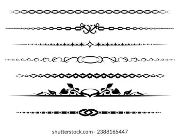 dividers set element retro decoration vintage