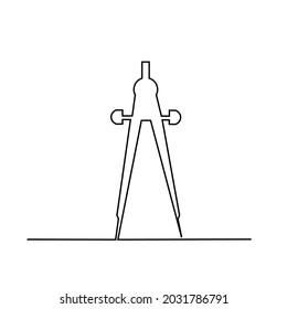 dividers stationery tool drawn with single line