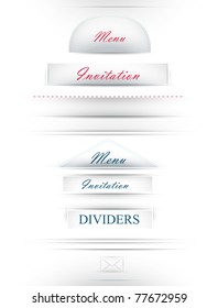 Dividers-paper cut