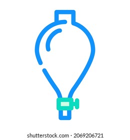 Trenntrichter-Lab-Werkzeug Farbsymbol Vektorgrafik. unterschreiben. einzelne Symbolillustration