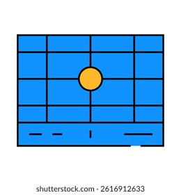 dividing grid line icon vector. dividing grid sign. isolated symbol illustration
