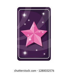 divination card with star