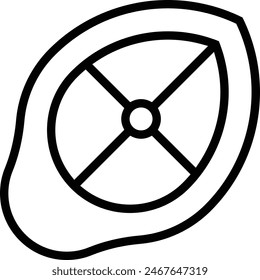 divination icon. Thin linear style design isolated on white background