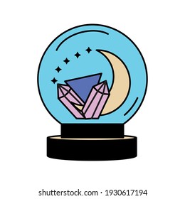 divination magic sphere esoteric icon