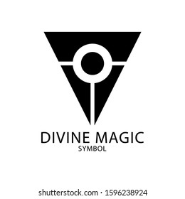 divine magic simple logo design