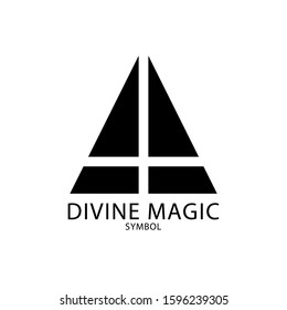 divine magic simple logo design