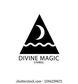 divine magic simple logo design
