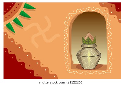  divine pot in a wall	