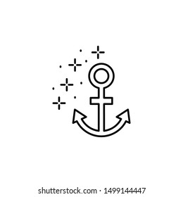 Diving anchor icon. Element of diving icon