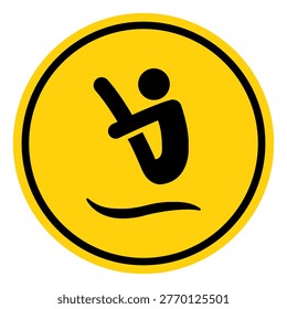 Diving Area Symbol Sign, Vector Illustration, Isolate On White Background Label.EPS10