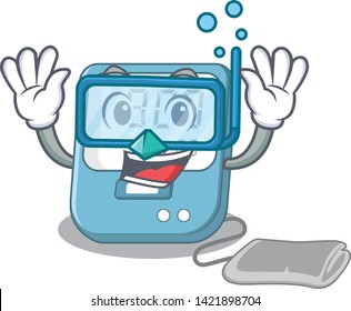 Diving blood pressure in the mascot shape