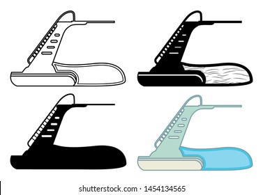 Diving Board Vector Illustration Silhouette Bundle