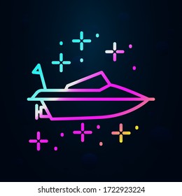 Diving boat nolan icon. Simple thin line, outline vector of diving icons for ui and ux, website or mobile application