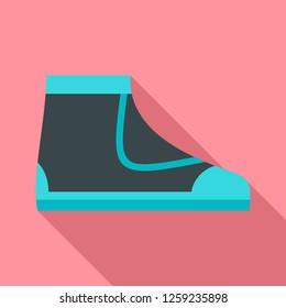 Diving boot icon. Flat illustration of diving boot vector icon for web design