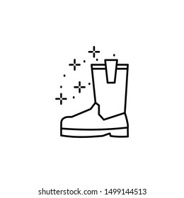 Diving boots shoes icon. Element of diving icon
